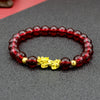 FengShui PiXiu Wealth Bracelet with Gold Tone Accents