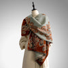 Floral Pattern Warm Cozy Scarf Shawl