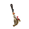 Brass Koi Fish Keychain with Beads and Coins