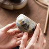 Ru Kiln Ceramic Teacup with Landscape or Calligraphy