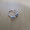 Plum Blossom Leaf Pattern Luck Ring, Adjustable Open Ring