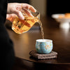 Enamel Lotus Ceramic Tea Cup, Chinese Style Teacup