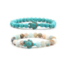 Natural Stone Sea Turtle Turquoise Blessing Bracelet