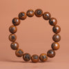Lightning Struck Jujube Wood Bracelet Engraved Taoist Protection Beads