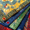 Embroidered Tea Mat, Square Coaster with Dragon Phoenix