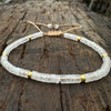 Natural Stone Spacer Bead Bracelet