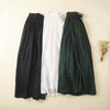 Plain Lace Up Elastic Waist Women's Skirt With Pockets