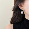 Baroque Pearl Drop Earrings with 925 Silver Posts