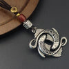 Vintage Copper Double Koi Fish Keychain Charm