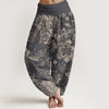 Women's Harem Pants Elastic Waist Floral Print Casual Yoga Trousers