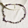 Crystal Stone Luck Necklace, Crushed Chip Choker