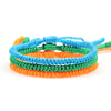 Handwoven Red String Bracelet Set - Tibetan Lucky 3 Combination