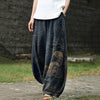 Women's Wide Leg Pants With Pockets, Printed Harem Trousers