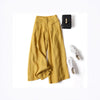 Women's Wide Leg Pants High Waist Cotton Linen Trousers