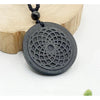Shungite Phone Sticker, Round Carved Symbol Charm