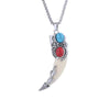 Imitation Wolf Tooth Steel Balance Necklace Pendant