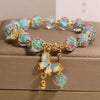 Butterfly Charm Rose Flower Liuli Bracelet