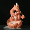 Dragon Lotus Pattern Strength Protection Ceramic Incense Burner Decoration