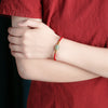 Handmade Green Aventurine Red Rope Bracelet