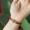 Handmade King Kong Knot Bracelet with Mantra Charm