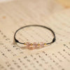 Strawberry Quartz Crystal Beads Red String Bracelet Anklet