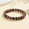Natural Stone Bead Bracelet, 8mm Round Gemstone