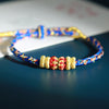 Chinese Zodiac Guardian Deity Bracelet, Hand-Woven Cord