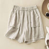 Women's Elastic Waist Straight Leg Shorts