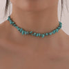 Crystal Stone Luck Necklace, Crushed Chip Choker