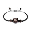 Cat Charm Bracelet with Aquamarine or Bodhi Seed Beads