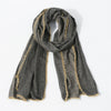 Men's Soft Warm Winter Scarf with Fringe Edge