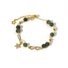Green Rutilated Quartz Star Bracelet with Infinity Link