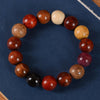 Multicolored Wooden Bead Bracelet for Men and Women