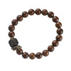 Golden Silk Sandalwood Bracelet, Ethnic Wood Beads