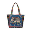 Embroidered Canvas Tote Bag with Elephant or Butterfly Design