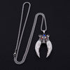 Imitation Wolf Tooth Steel Balance Necklace Pendant