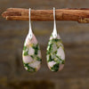 Emperor Stone Happiness Earrings, Teardrop Gemstone Dangles