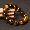 Natural Stone Bead Bracelet - Tiger Eye, Agate, Obsidian