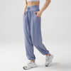 Women's Harem Pants Plain Drawstring Elastic Waist Yoga Sweatpants With Pockets
