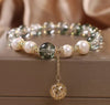 Green Phantom Pearl Charm Bracelet for Self-Acceptance