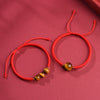 Tiger Eye Red String Bracelet, Woven Cord