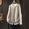 Women's Knit Vest with Colorful Buttons