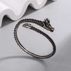 Open Dragon Bangle Bracelet with Scale Pattern