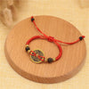 Copper Coin Fortune Red String Weave Bracelet