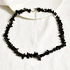 Crystal Stone Luck Necklace, Crushed Chip Choker