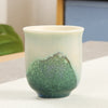 Green Ceramic Teacup Kung Fu Tea Cups Japanese Style