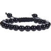 Natural Crystal Gemstone Beads Unisex Macrame Bracelet