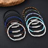 Stainless Steel Stone Bead Bracelet for Men and Women