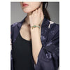 Hand Woven Jade Pixiu Bracelet with Fu Charm