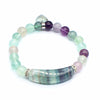 Heart Pendant Crystal Bracelet - Amethyst, Rose Quartz & More